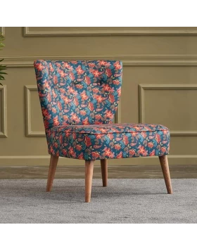 Viola Megapap fabric chair multicolor floral 65x57x80cm.