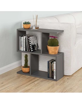 Homemania Megapap melamine side table in anthracite color 60x20x60cm.