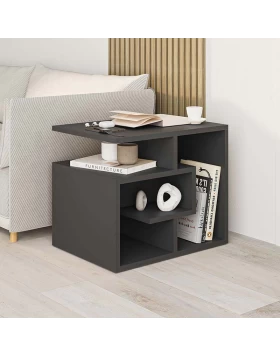 Labirent Megapap melamine side table in anthracite color 54x40x45cm.