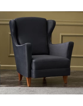 Lola Megapap velvet armchair in anthracite color 77x70x92cm.