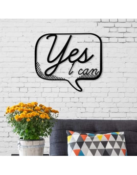 YES Megapap metal wall art in black color 49x2x42cm.