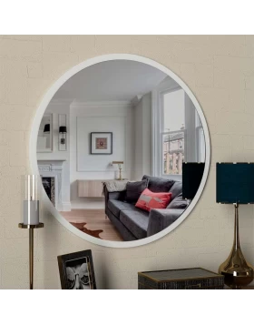 Glob Μegapap melamine mirror in white color 59x2x59cm.