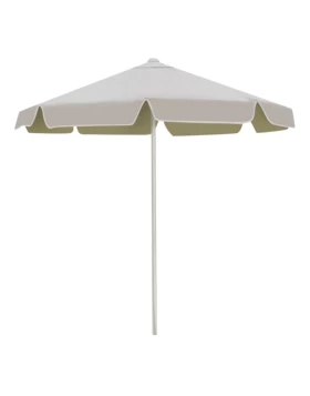 Umbrella with metal frame professional quality and fabric in ecru color Ø2m