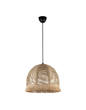 Libia Megapap E27  rope ceiling light in natural color 30x30x70cm.