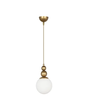 Latona Megapap metallic single-light ceiling light E27 in gold color 15x15x70cm.