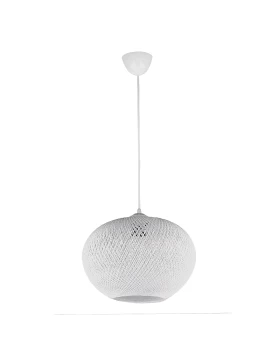 Visca Megapap E27 rope ceiling light in white color 25x25x60cm.