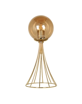 Chavi Megapap E27 metal table light in gold color 20x20x40cm.