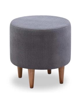 Fidik Megapap fabric stool in grey color 40x40x40cm.