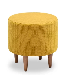 Fidik Megapap fabric stool in mustard color 40x40x40cm.