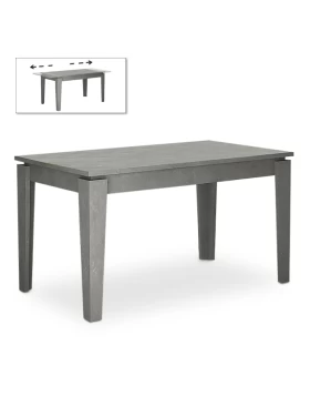 Helmut Megapap melamine expanding table in retro grey color 160/200x90x76cm.