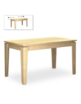 Helmut Megapap melamine expanding table in oak color 160/200x90x76cm.