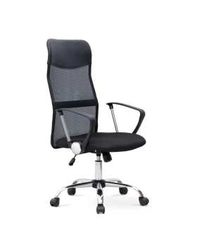 Marco Megapap office chair with Mesh fabric in black color 62x59x110/120cm.