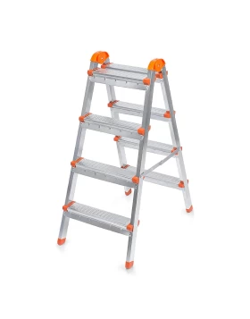 Double Step Perilla metal ladder 4+4 steps 93cm.