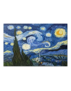 Starry Night Megapap painting on canvas digital printing 100x70x3cm.