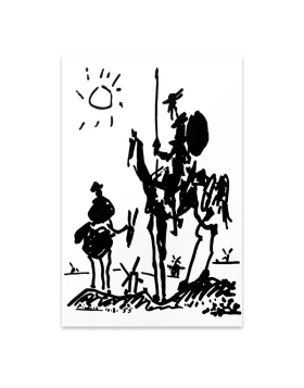 Don Quixote Megapap  painting on canvas digital printing 50x75x3cm.