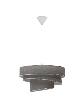 Nikita Megapap E27  fabric ceiling light in grey color 40x40x75cm.