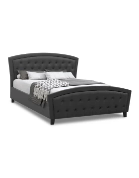 Alexia Megapap fabric bed in anthracite color 160x200cm.