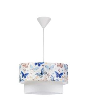 Goofy Megapap fabric ceiling lamp with various cute little butterflies 30x20x70cm.