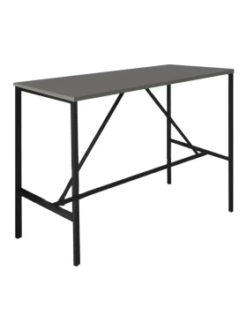 Crego Megapap metal - melamine stand bar table in anthracite color 100x45x89cm.