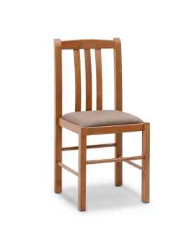 Derry Megapap dining chair made of solid beech wood walnut color 42x42x90cm.