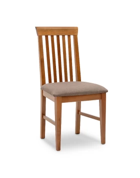 Francis Megapap dining chair in solid beech wood walnut color 48x42x96cm.