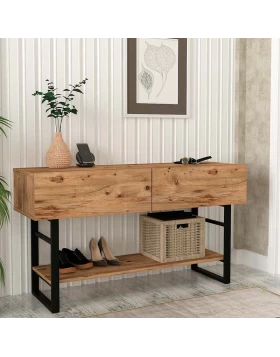 Aron Megapap melamine console in atlantic pine color 138,8x41x75,7cm.