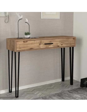 Rochel Megapap melamine console in atlantic pine color 120x35x89,8cm.