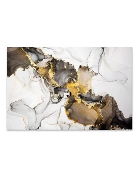 Abstract Golden Dream Megapap canvas painting digital printing 140x70x3cm.