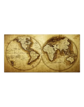 Ancient World Map Megapap painting on canvas digital printing 120x60x3cm.