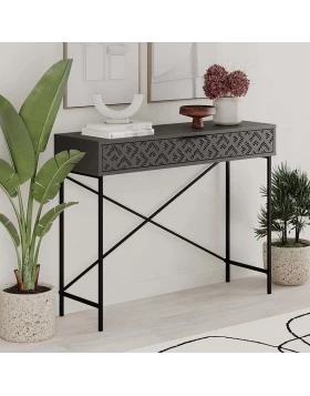 Heaton Megapap metal-melamine console in anthracite color 110x35,6x90cm.