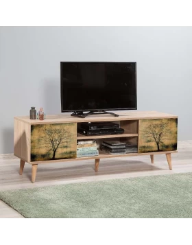 Soho Megapap melamine TV furniture in sonoma color 140x40x50cm.