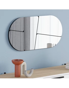 Otis Megapap wall mirror in black color 80x2.2x40cm.