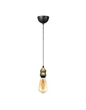 Rustic Megapap E27 metallic ceiling lamp in retro antique color 100-120cm.