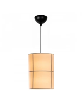 Strip Megapap E27 fabric ceiling lamp in cream color Φ28x100cm