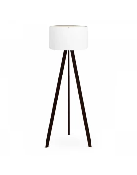 Rosling Megapap Mdf/fabric/Pvc floor lamp in black/white color 38x38x140cm.