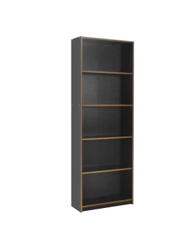 Max Megapap bookcase in anthracite color 64x26x182cm.