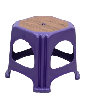 Desia Megapap polypropylene stool in purple color 35x35x32cm.