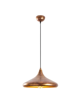 Barek Megapap E27 metallic ceiling lamp in bronze color Φ34x119cm.