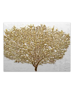 Golden Tree Megapap painting on canvas digital printing 100x70x3cm.