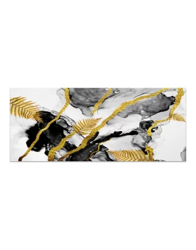 Abstract Golden Dream Megapap painting on canvas digital printing 120x50x3cm.