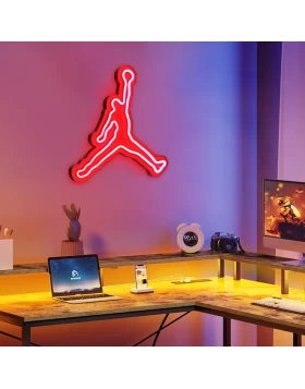 Decorative lamp Neon LED Basketball Megapap in red color 40x2x42cm.