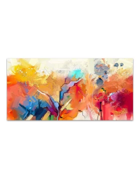 Abstract Colors Megapap painting on canvas digital printing 120x50x3cm.