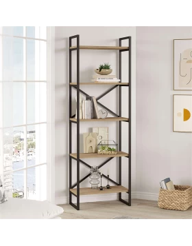 Dusan Megapap melamine bookcase in sepet oak color 58x30x175cm.