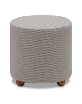 Mario Megapap fabric stool in light grey color 40x40x40cm.