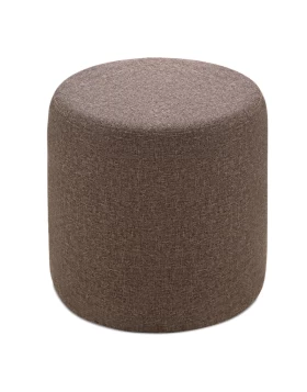 Silindir Megapap  fabric stool in brown color 40x40x40cm.