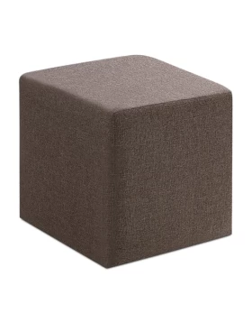 Kare Megapap fabric stool in brown color 40x40x40cm.