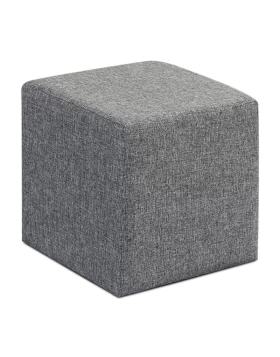 Kare Megapap fabric stool in grey color 40x40x40cm.