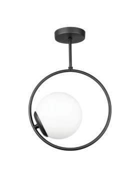 Scoy Megapap metal ceiling light in black color Ø26x40cm.