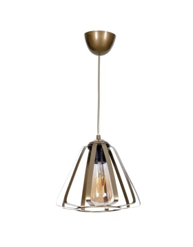 Teresa Megapap metallic ceiling light in gold color Ø22x65cm.