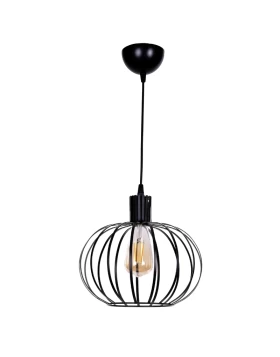 Arne Megapap metallic ceiling light in black color Ø27x75cm.